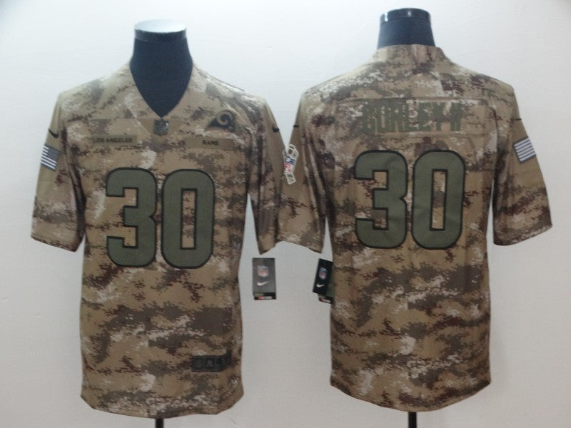 Men’s Los Angeles Rams Todd Gurley II #30 Camouflage Jersey