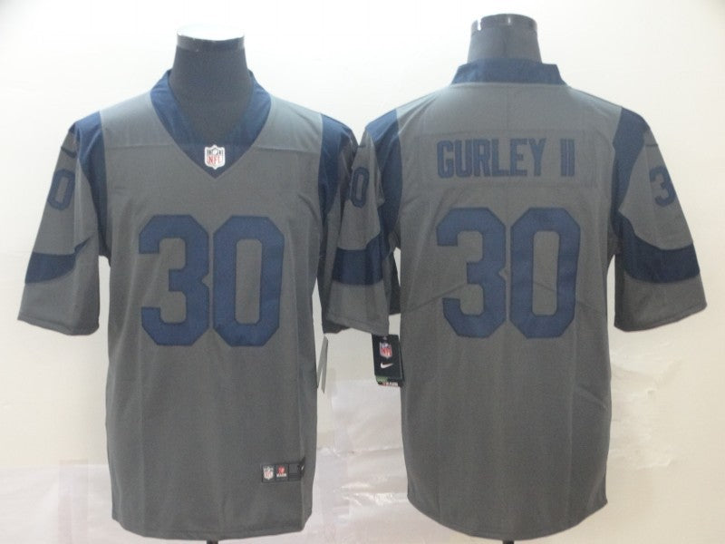 Men’s Los Angeles Rams Todd Gurley II #30 Gray Inverted Legend Jersey
