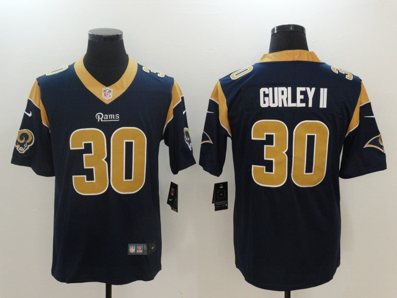 Men’s Los Angeles Rams Todd Gurley II #30 Navy Jersey