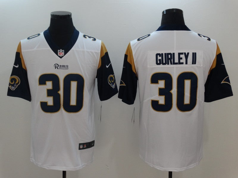 Men’s Los Angeles Rams Todd Gurley II #30 White Jersey