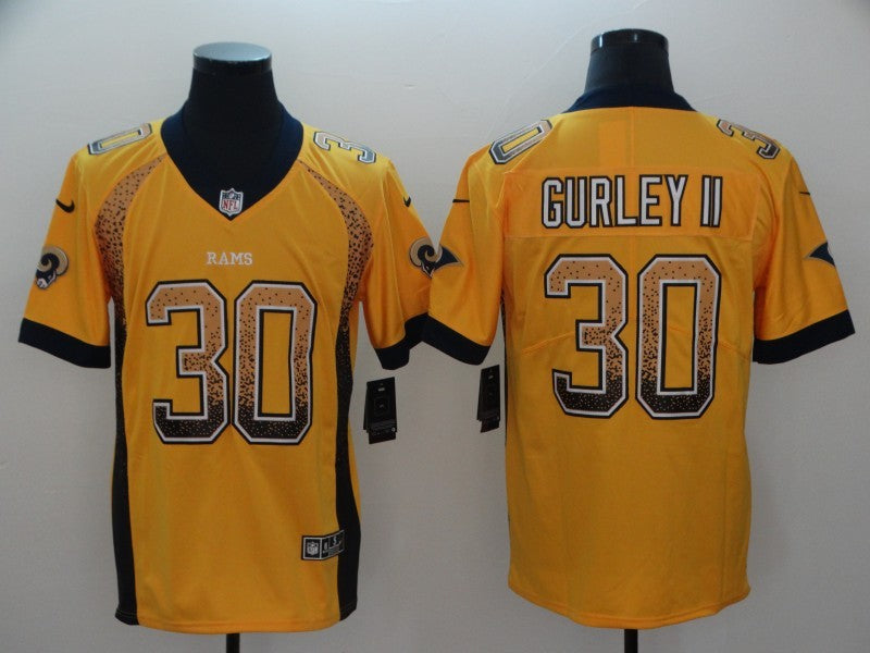 Men’s Los Angeles Rams Todd Gurley II #30 Yellow Jersey