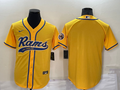 Men’s Los Angeles Rams Yellow Blank Jersey