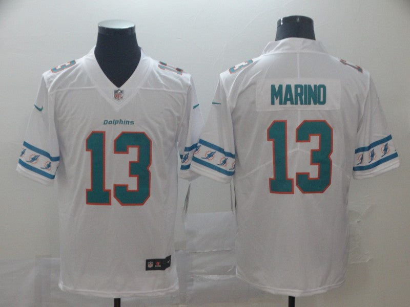 Men’s Miami Dolphins #13 Dan Marino Nike NFL team logo cool edition jerseys