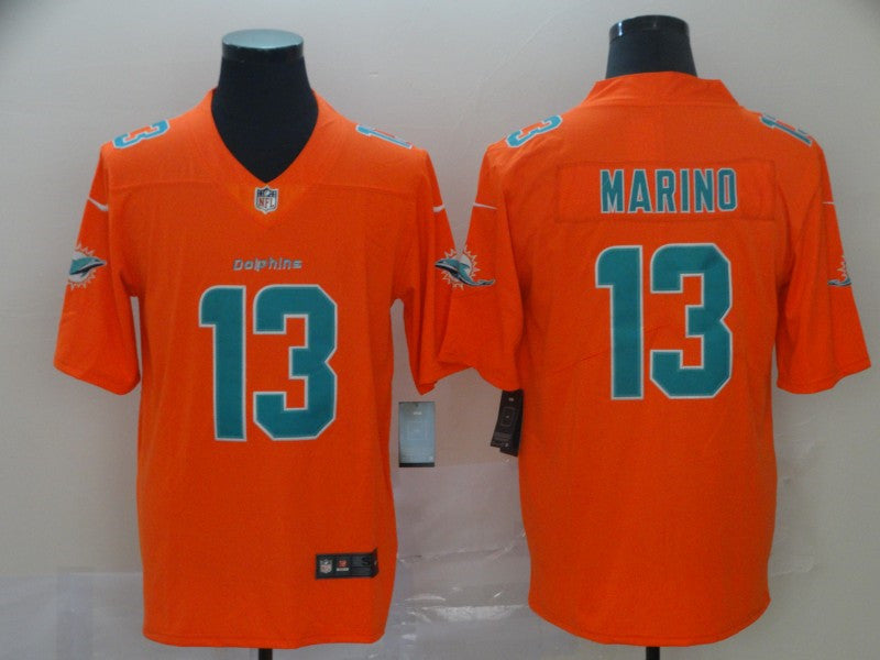 Men’s Miami Dolphins #13 Dan Marino  Nike Orange Inverted Legend Jersey