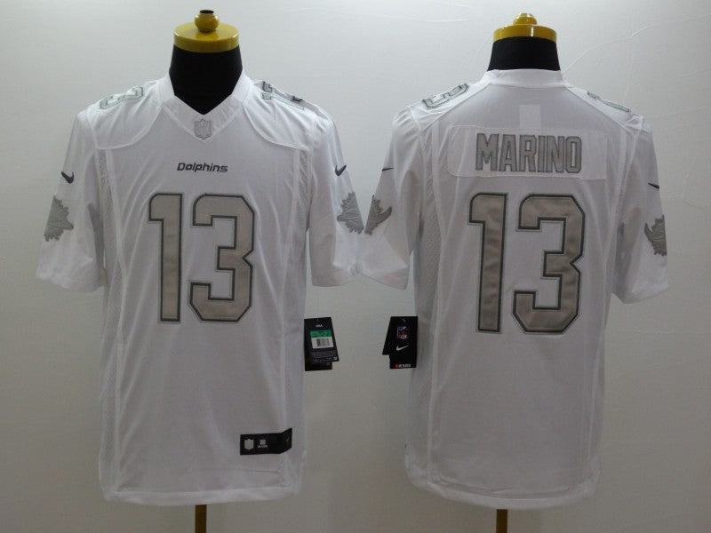 Men’s Miami Dolphins #13 Dan Marino White Jersey