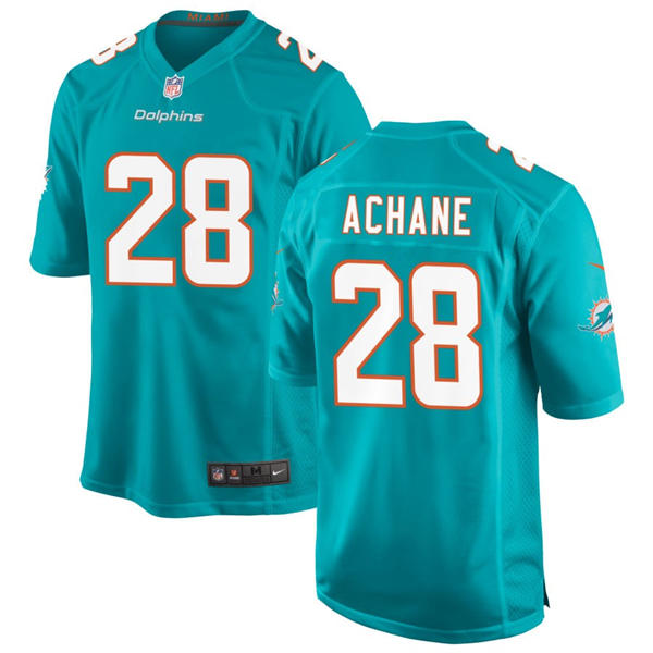 Mens Miami Dolphins #28 De’Von Achane Nike Aqua F.U.S.E. Vapor Limited Jersey