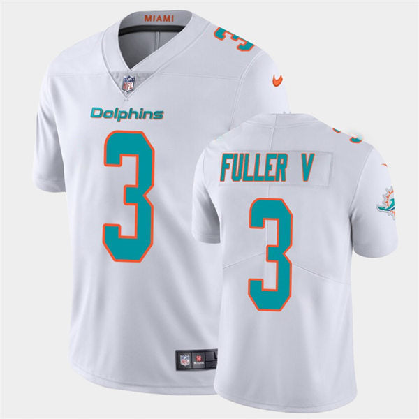 Mens Miami Dolphins #3 Will Fuller V  Nike White Vapor Limited Jersey