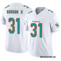Mens Miami Dolphins #31 Ollie Gordon II Nike Home White F.U.S.E. Vapor Limited Jersey