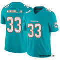 Mens Miami Dolphins #33 Jason Marshall Jr. Nike Aqua F.U.S.E. Vapor Limited Jersey