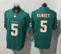 Mens Miami Dolphins #5 Jalen Ramsey Nike Aqua 2023 F.U.S.E. Vapor Limited Jersey