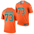 Mens Miami Dolphins #73 Austin Jackson Nike Orange 2021 Inverted Legend Jersey