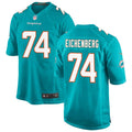 Mens Miami Dolphins #74 Liam Eichenberg Nike Aqua F.U.S.E. Vapor Limited Jersey