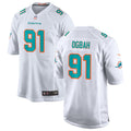 Mens Miami Dolphins #91 Emmanuel Ogbah Nike White Vapor Limited Jersey