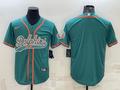 Men’s Miami Dolphins Aqua Blank Jersey