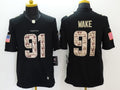 Men’s Miami Dolphins Cameron Wake #91 Black Jersey