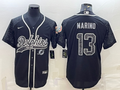 Men’s Miami Dolphins Dan Marino #13 Black RFLCTV Limited Jersey Joint Edition