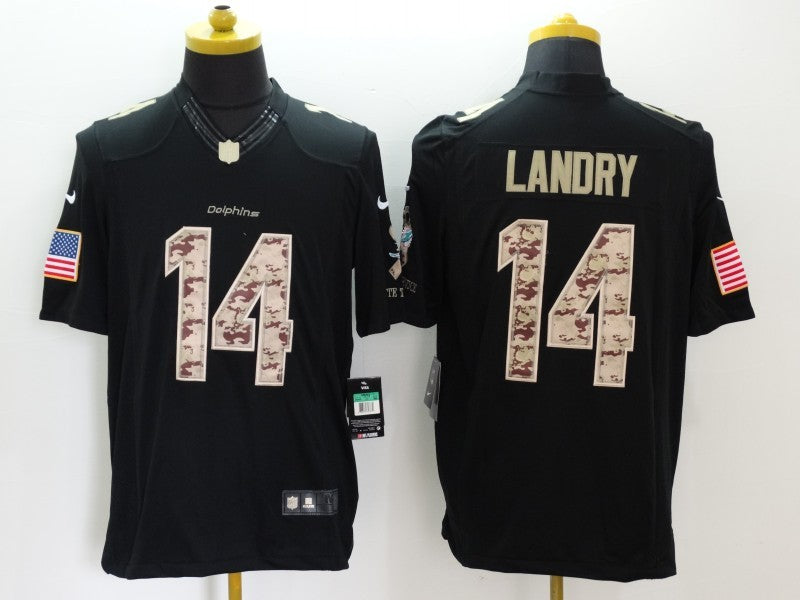 Men’s Miami Dolphins Jarvis Landry #14 Black Jersey
