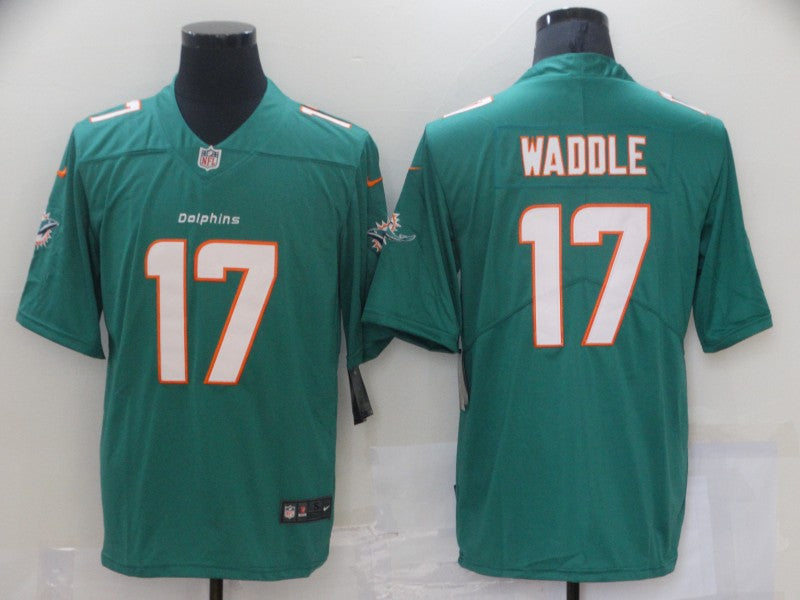 Men’s Miami Dolphins Jaylen Waddle #17 Green Jersey