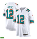 Mens Miami Dolphins Retired Player #12 Bob Griese Nike White Retro Alternate Vapor Limited Jersey