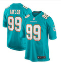 Men’s Miami Dolphins Retired Player #99 Jason Taylor Nike Aqua Vapor Limited Jersey