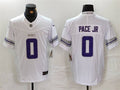Men’s Minnesota Vikings #0  Ivan Pace Jr. Nike White Alternate Vapor F.U.S.E. Winter Warrior Limited Jersey