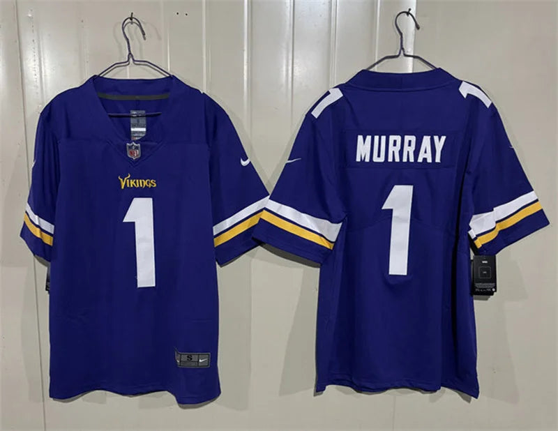 Men’s Minnesota Vikings #1 Kyler Murray Nike Purple F.U.S.E. Vapor Limited Jersey