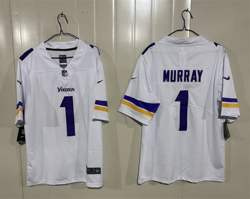 Men’s Minnesota Vikings #1 Kyler Murray Nike White F.U.S.E. Vapor Limited Jersey