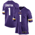 Men’s Minnesota Vikings #1 Shaquill Griffin Nike Purple Vapor Untouchable Limited Palyer Jersey