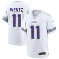 Men’s Minnesota Vikings #11 Carson Wentz Nike White Alternate Vapor F.U.S.E. Winter Warrior Limited Jersey