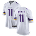 Men’s Minnesota Vikings #11 Carson Wentz Nike White F.U.S.E. Vapor Limited Jersey