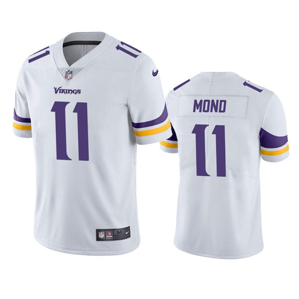 Men’s Minnesota Vikings #11 Kellen Mond Nike White Vapor Untouchable Limited Jersey