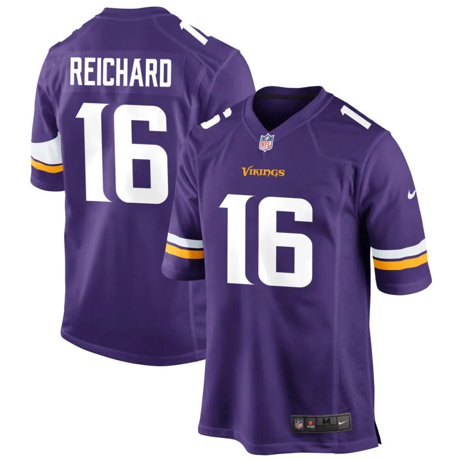 Men’s Minnesota Vikings #16 Will Reichard Nike Purple F.U.S.E. Vapor Limited Jersey