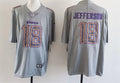 Men’s Minnesota Vikings #18 Justin Jefferson Gray Atmosphere Fashion Game Jersey