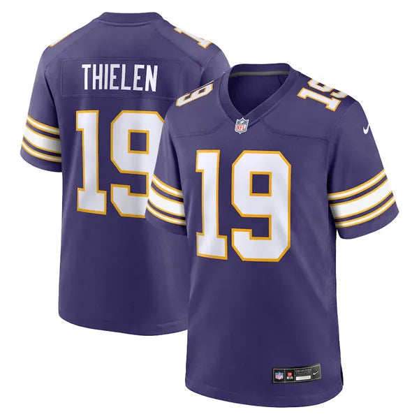 Men’s Minnesota Vikings #19 Adam Thielen Purple Classic F.U.S.E. Limited Jersey