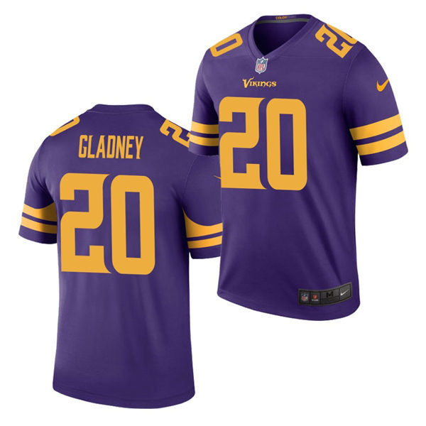 Men’s Minnesota Vikings #20 Jeff Gladney Nike Purple NFL Color Rush Vapor Untouchable Limited Jersey