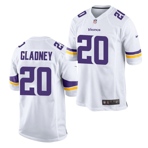 Men’s Minnesota Vikings #20 Jeff Gladney Nike White Vapor Untouchable Limited Jersey