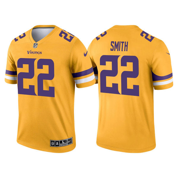 Men’s Minnesota Vikings #22 Harrison Smith Nike Gold Inverted Limited Jersey