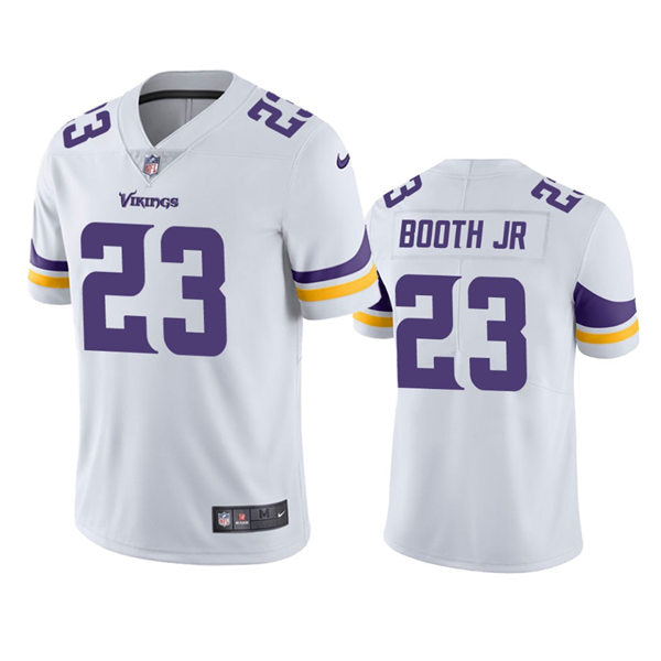 Men’s Minnesota Vikings #23 Andrew Booth Jr.  Nike White Vapor Untouchable Limited Player Jersey