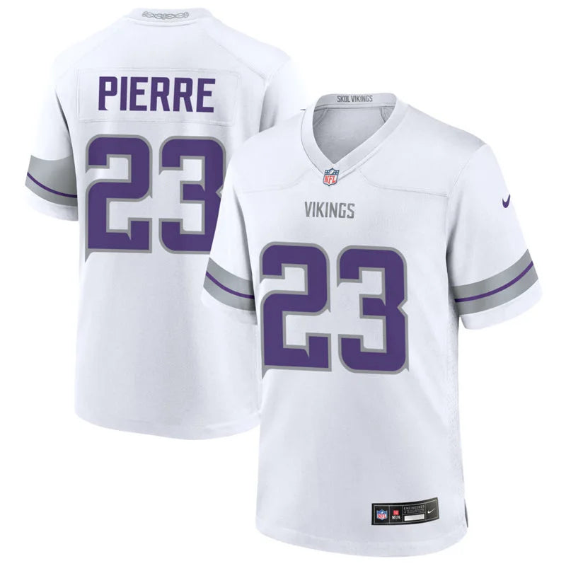 Men’s Minnesota Vikings #23 James Pierre Nike White Alternate Vapor F.U.S.E. Winter Warrior Limited Jersey