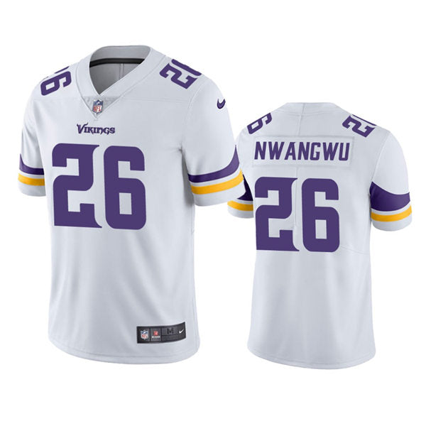 Men’s Minnesota Vikings #26 Kene Nwangwu Nike White Vapor Untouchable Limited Jersey