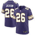 Men’s Minnesota Vikings #26 Theo Jackson Nike Purple Classic F.U.S.E. Limited Jersey