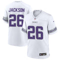 Men’s Minnesota Vikings #26 Theo Jackson Nike White Alternate Vapor F.U.S.E. Winter Warrior Limited Jersey