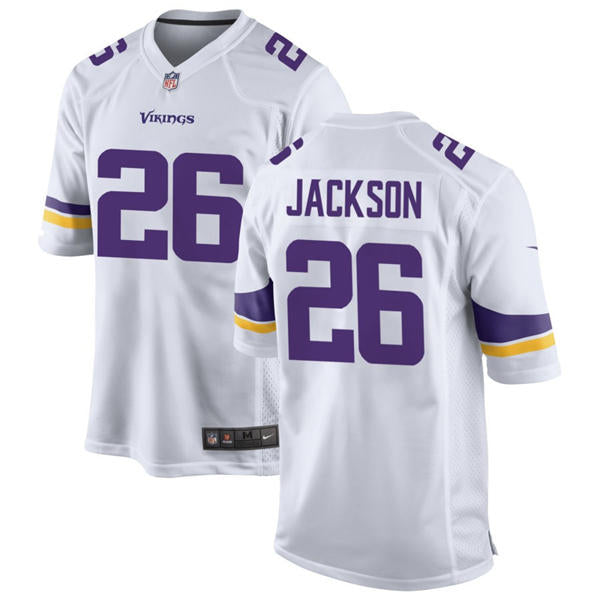 Men’s Minnesota Vikings #26 Theo Jackson Nike White Vapor Untouchable Limited Player Jersey