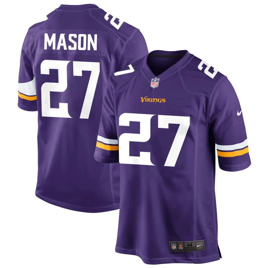 Men’s Minnesota Vikings #27 Jordan Mason Nike Purple F.U.S.E. Vapor Limited Jersey