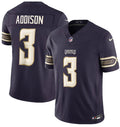 Men’s Minnesota Vikings #3 Jordan Addison Deep Purple 2026 F.U.S.E. Rivalries Collection Limited Stitched Football Jersey