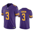 Men’s Minnesota Vikings #3 Jordan Addison Nike Purple Color Rush Vapor Untouchable Limited Jersey