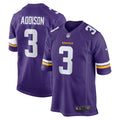 Men’s Minnesota Vikings #3 Jordan Addison Nike Purple Vapor Untouchable Limited Palyer Jersey