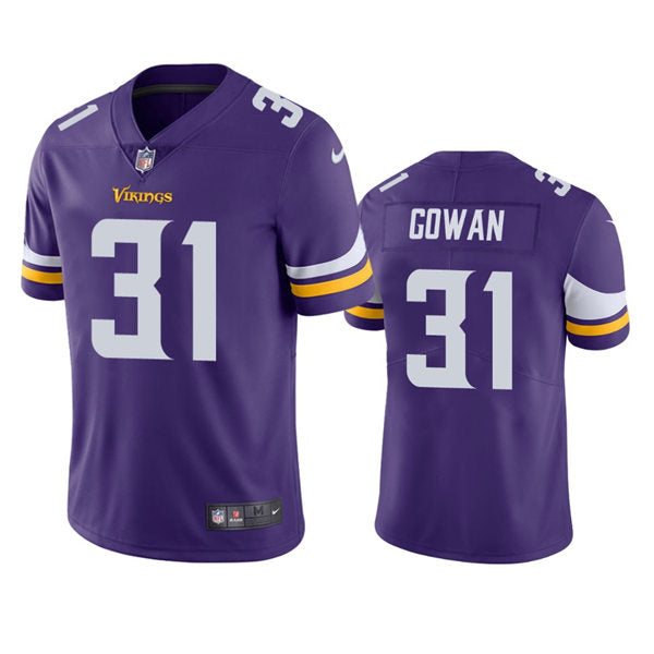 Men’s Minnesota Vikings #31 Tay Gowan Nike Purple Vapor Untouchable Limited Player Jersey