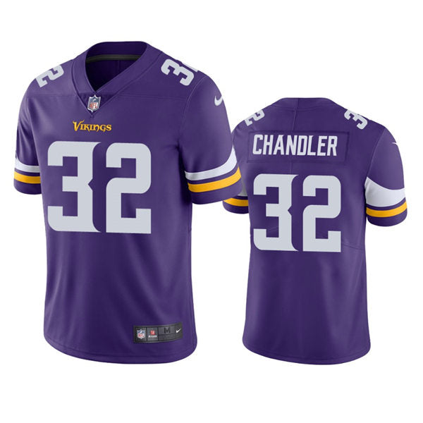 Men’s Minnesota Vikings #32 Ty Chandler Nike Purple Vapor Untouchable Limited Player Jersey
