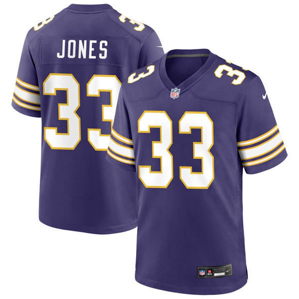 Men’s Minnesota Vikings #33 Aaron Jones  Nike Purple Classic F.U.S.E. Limited Jersey
